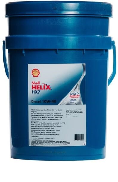 Моторное масло Shell Helix Diesel HX7 10W-40, 20 л . Оптом и в розницу,  купить в СПб